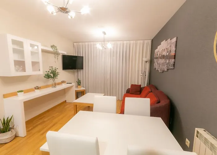 2 Con Piscina, Garaje A 150 Mt Playa Silgar 아파트 산신소